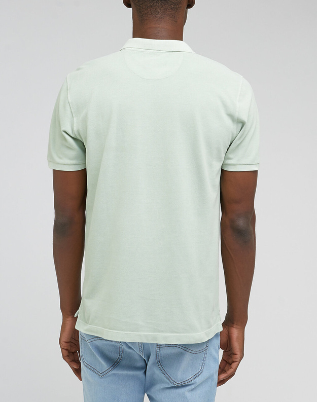 LEE NATURAL DYE POLO MĘSKA KOSZULKA POLO POLÓWKA DUSTY JADE L65CQS41 112331347
