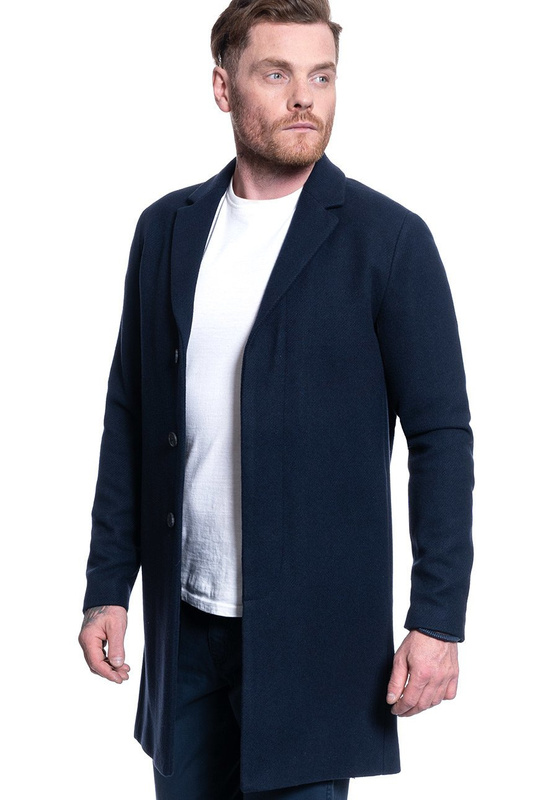 PŁASZCZ MĘSKI SELECTED SLHBROVE WOOL COAT DARK SAPPHIRE 16064354