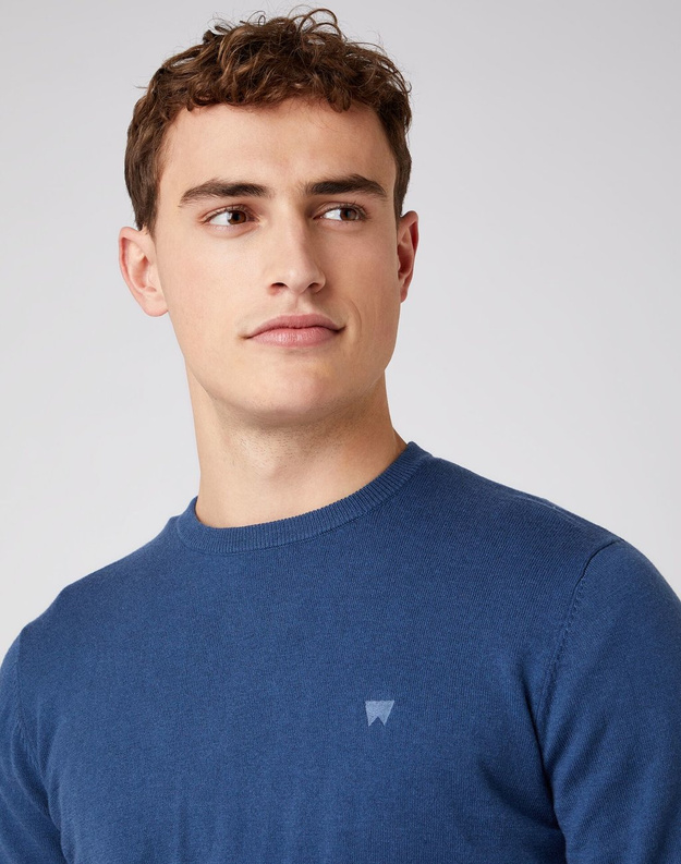 WRANGLER CREW KNIT DARK DENIM W8A02PXTG 112141657