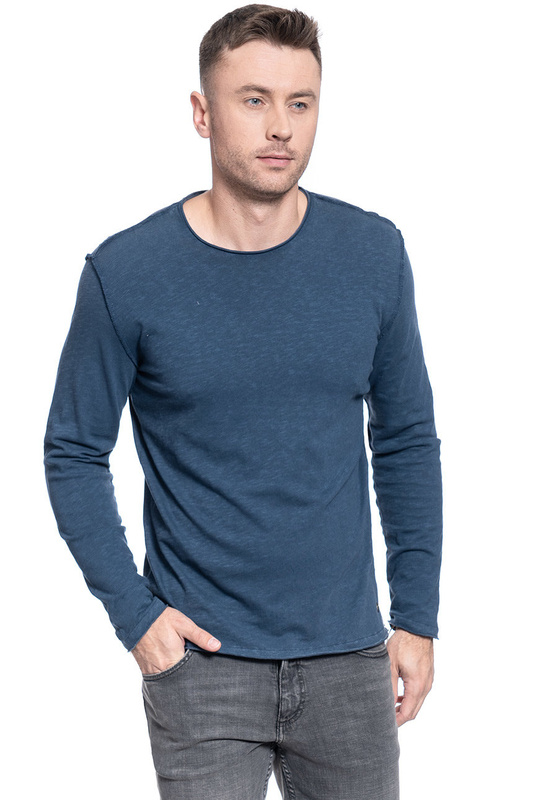 MUSTANG SLUB LONGSLEEVE DRESS BLUES 1007080 5334