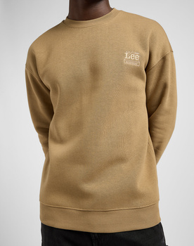 MESKA BLUZA LEE WW ESSENTIAL CREW DARK KHAKI 112372357