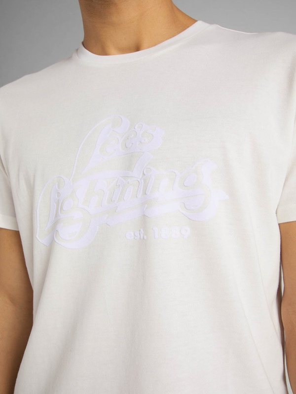 LEE SS TONAL GRAPHIC TEE MĘSKI T-SHIRT WHITE CANVAS L62WETRR 112114877