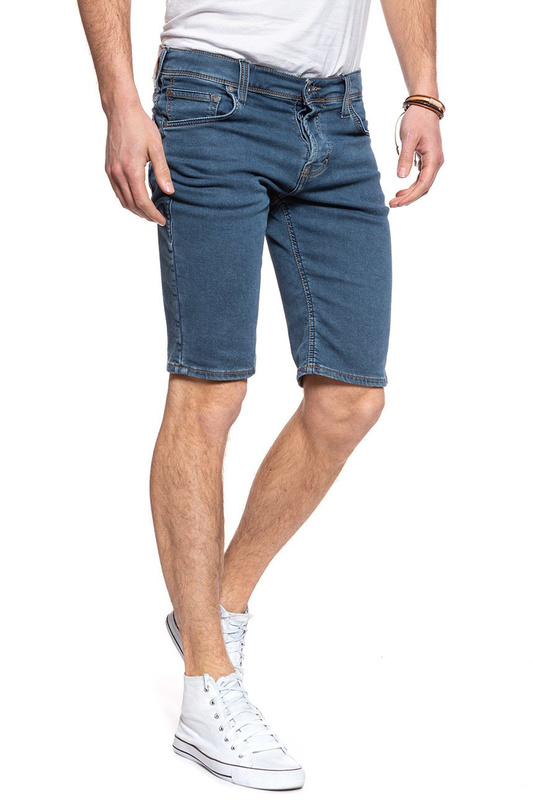 SPODENKI MĘSKIE MUSTANG Chicago Short DENIM BLUE 1006166 5000 680