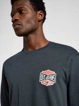 LEE MĘSKA KOSZULKA LONGSLEEVE LEE LS ESS SEASONAL TEE WASHED BLACK 112358045