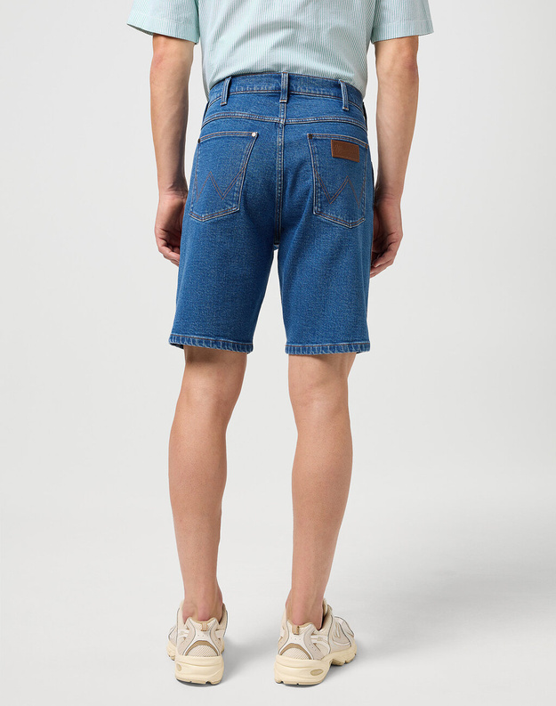 WRANGLER FRONTIER SHORT MĘSKIE SZORTY KRÓTKIE SPODENKI JEANSOWE ROCK BED 112350819 W16W017982