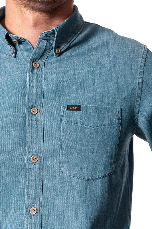 LEE BUTTON DOWN DEEP INDIGO L880RDPS