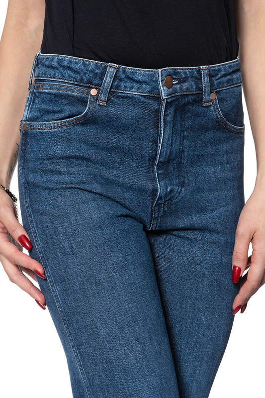 WRANGLER RETRO-STRAIGHT DAMSKIE SPODNIE JEANSOWE DEEP OCEAN W238WB86X 112127886