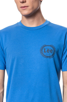 LEE T SHIRT EMBLEM TEE CITY BLUE L61XFE32 112114085
