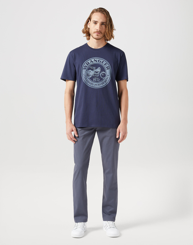 WRANGLER MĘSKIE SPODNIE MATERIAŁOWE GREENSBORO TURBULENCE 112350801