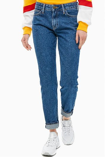 LEE ELLY SLIM DAMSKIE SPODNIE JEANSOWE JEANSY STRAIGHT BLUE L30XGAPT 112106866