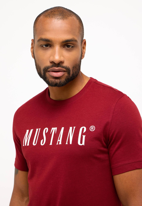 Męski T-Shirt Koszulka MUSTANG Style Austin Syrah 1014695 7187