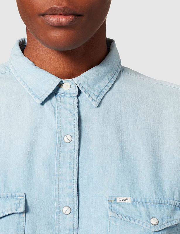 KOSZULA DAMSKA LEE REGULAR WESTERN HEATHER BLUE L46CBILI 112110827