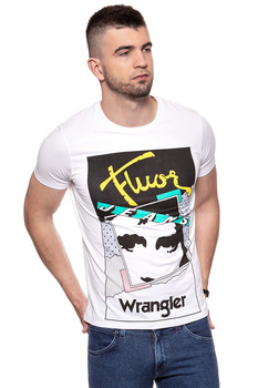 KOSZULKA WRANGLER GRAPHIC TEE WHITE W7B61FK12 112131513