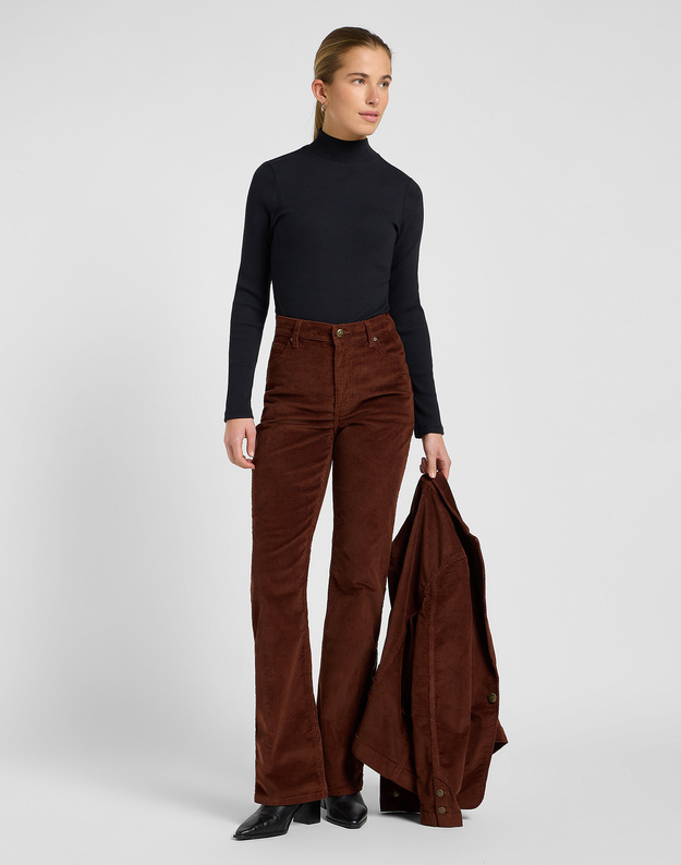 DAMSKA KOSZULKA LEE MOCK NECK BLACK 112370949