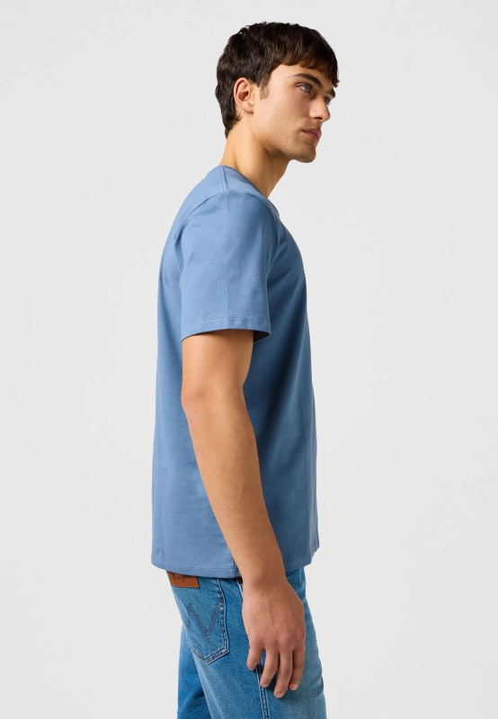 MESKA KOSZULKA WRANGLER SIGN OFF TEE DUSTY BLUE 112362680