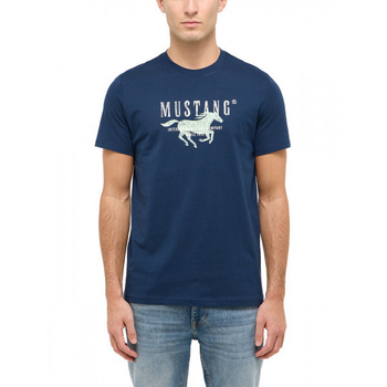 Męski T-Shirt Mustang Style Austin Dress Blues 1016484 5334