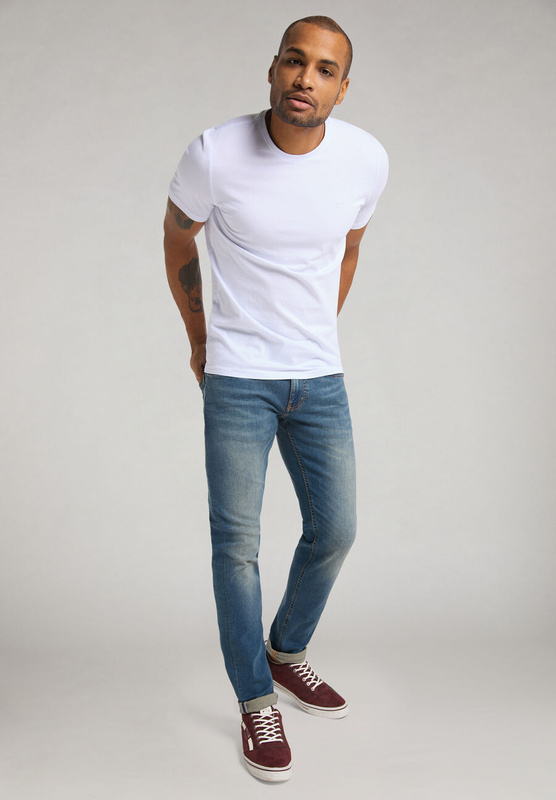 MUSTANG Style 2-Pack C-Neck MĘSKA KOSZULKA T-SHIRT DWUPAK General White 1006169 2045