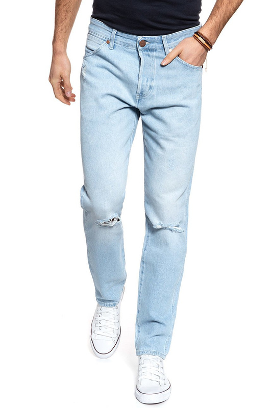 WRANGLER SPODNIE MĘSKIE SLIDER BLEACHED RIPPED W18RBG12C 112127365