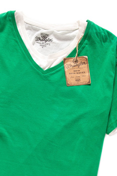 WRANGLER T SHIRT S/S DOUBLE TEE JELLY BEAN W7865EV79