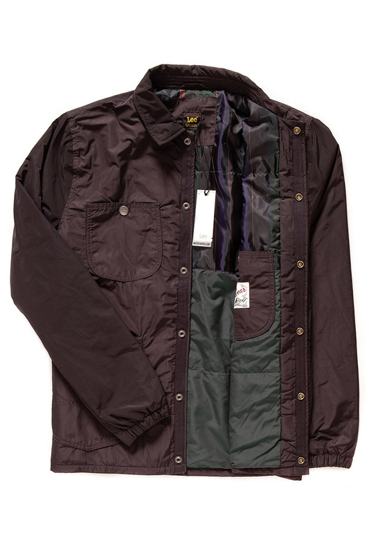 KURTKA LEE NYLON LOCO JACKET AUBERGINE L86XMAKA