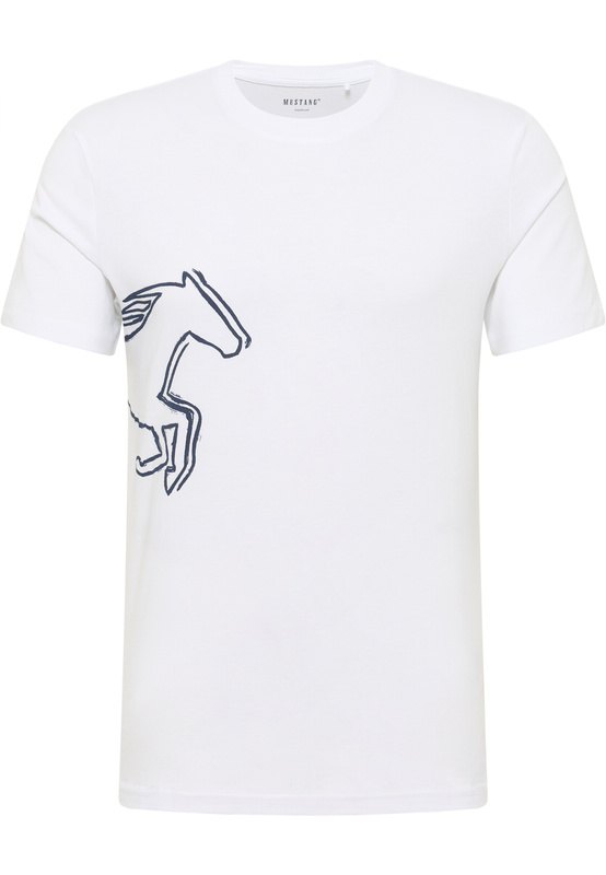 Męski T-Shirt Mustang Style Austin Bright White 1016493 2007