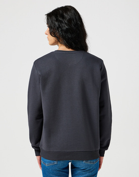 DAMSKA BLUZA WRANGLER REGULAR SWEAT FADED BLACK 112356510