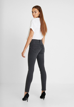 LEE SCARLETT HIGH DAMSKIE SPODNIE JEANSOWE JEANSY BLACK WHITLEY L626PIQR 112114307