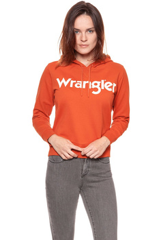 BLUZA WRANGLER LOGO HOODY BURNT OC W6078HP3B 112130446