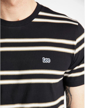LEE BASIC STRIPE TEE MĘSKI T-SHIRT KOSZULKA W PASKI BLACK L61LEE01 112113931