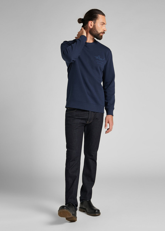 MĘSKA BLUZA LEE RIDER GRAPHIC SWS NAVY L80STJ35 112140873