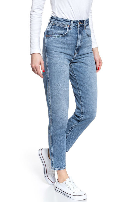 WRANGLER MOM JEANS ASH CLOUD W246RI97I 112127944