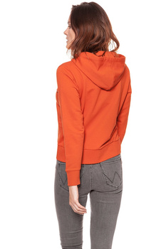 BLUZA WRANGLER LOGO HOODY BURNT OC W6078HP3B 112130446