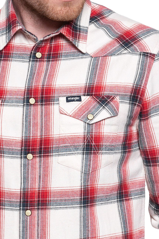 KOSZULA MĘSKA WRANGLER LS WESTERN SHIRT RAINY DAY W5A0T2XGI 112129944