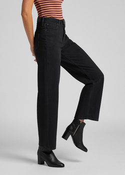 DAMSKIE SPODNIE JEANSOWE LEE WIDE LEG BLACK DUNS L30SNECY 112106657