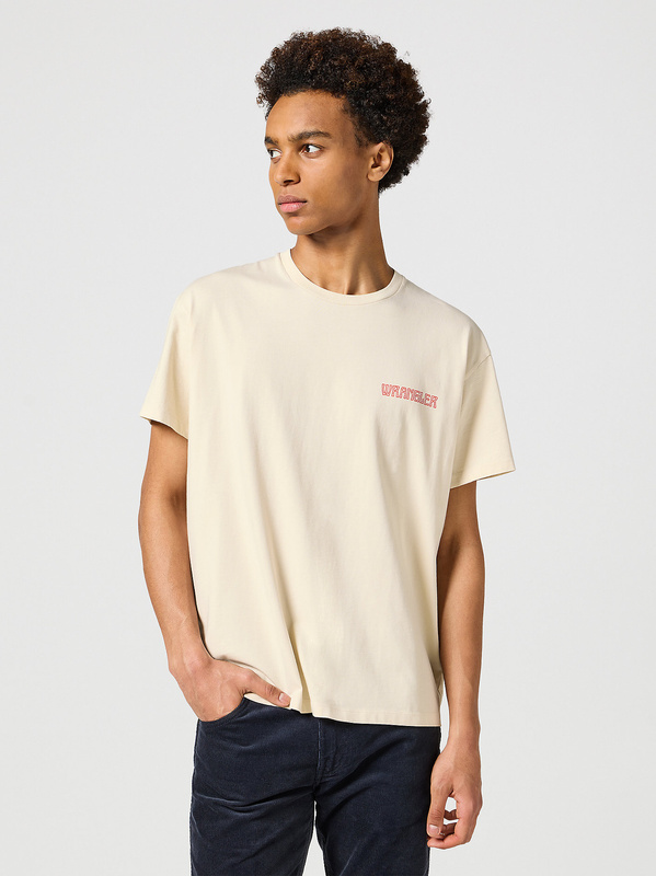WRANGLER MĘSKA KOSZULKA WRANGLER GRAPHIC TEE VINTAGE WHITE 112357351
