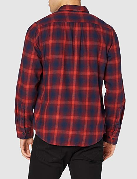 LEE BUTTON DOWN MĘSKA KOSZULA MATERIAŁOWA W KRATĘ REDRUM L880QCOW 112123392