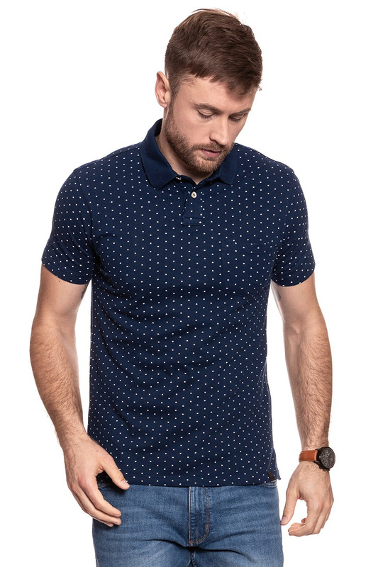 LEE POLKADOT POLO DEEP INDIGO L60UPZPS