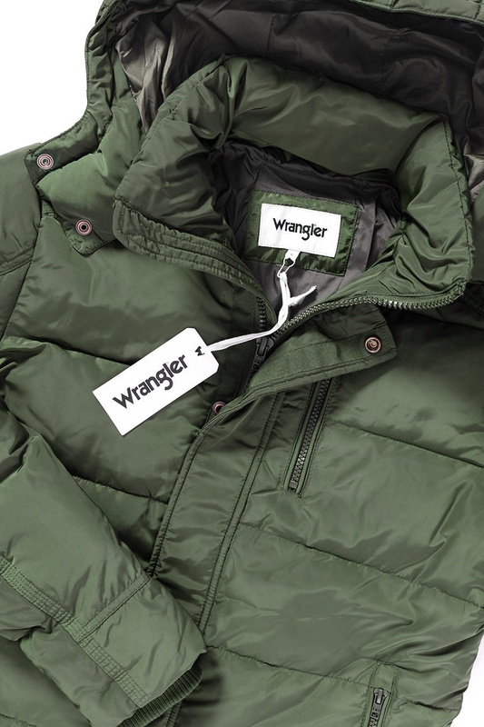 KURTKA ZIMOWA WRANGLER PROTECTOR JACKET DUSTY OLIVE W4727W345 112129019