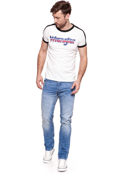KOSZULKA WRANGLER RAGLAN TEE VAPOROUS GRAY W7B77FKWV 112131547
