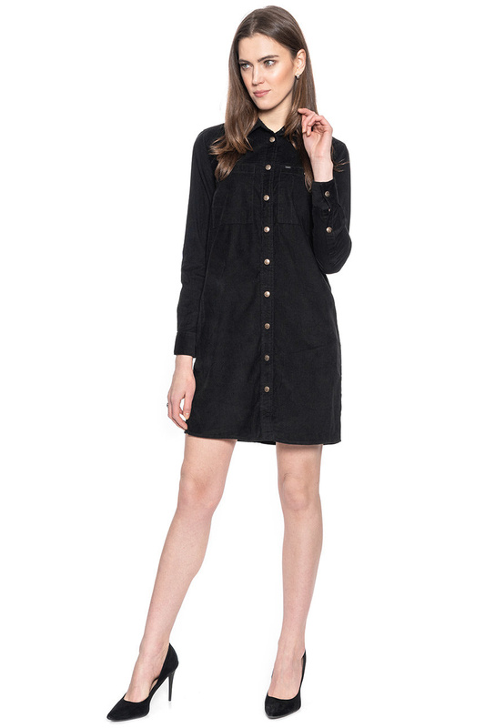 LEE WORKSHIRT DRESS DAMSKA SUKIENKA BLACK L50SMR01 112111405