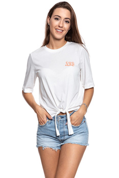 LEE T SHIRT DAMSKI GRAFFITI TEE CLOUD DANCER L44WWMHA 112110042