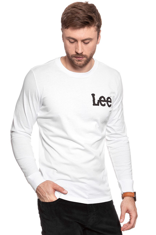 LONGSLEEVE LEE LS LOGO TEE WHITE L63NAI12 112115132