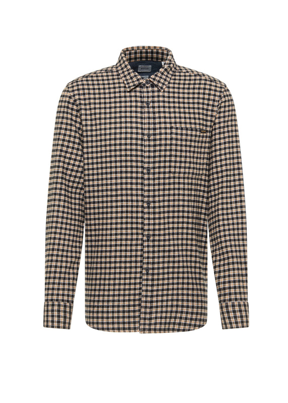 Męska Koszula Mustang Style Eastbridge Brushed Twill Mini Check Black 1016960 12786