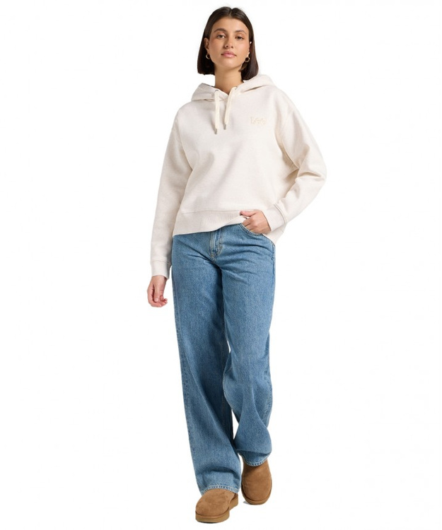 DAMSKA BLUZA LEE ESSENTIAL HOODIE ECRU HEATHER 112371337