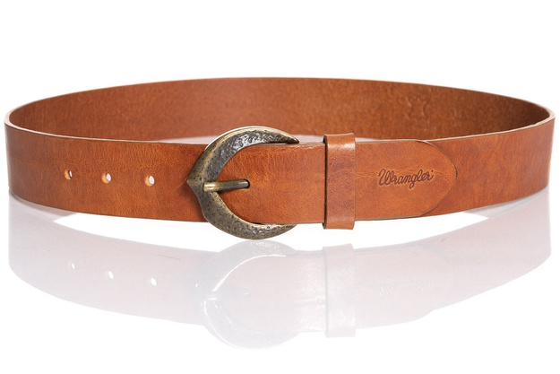 WRANGLER WIDE BELT COGNAC W0A81U181