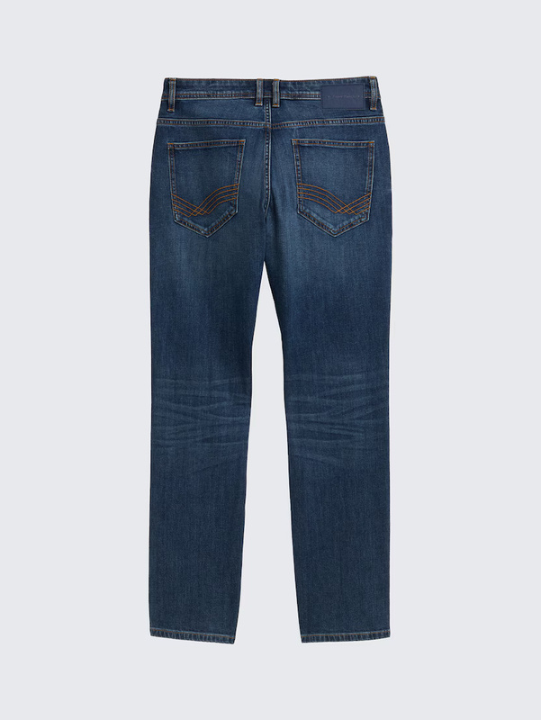 Męskie Spodnie Jeansowe Josh Regular Slim Mid Stone Wash Denim 1047978 10281