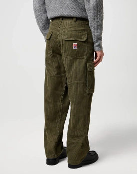 MESKIE SPODNIE WRANGLER CJ LOOSE CARGO IVY GREEN 112371050