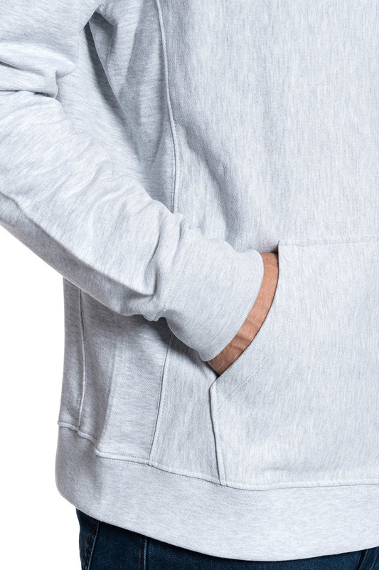 BLUZA LEE BASIC HOODIE SHARP GREY MELE L82QWO03 112122156