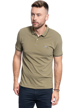 MĘSKIE POLO LEE PIQUE POLO UTILITY GREEN L61ARLNG 112113716