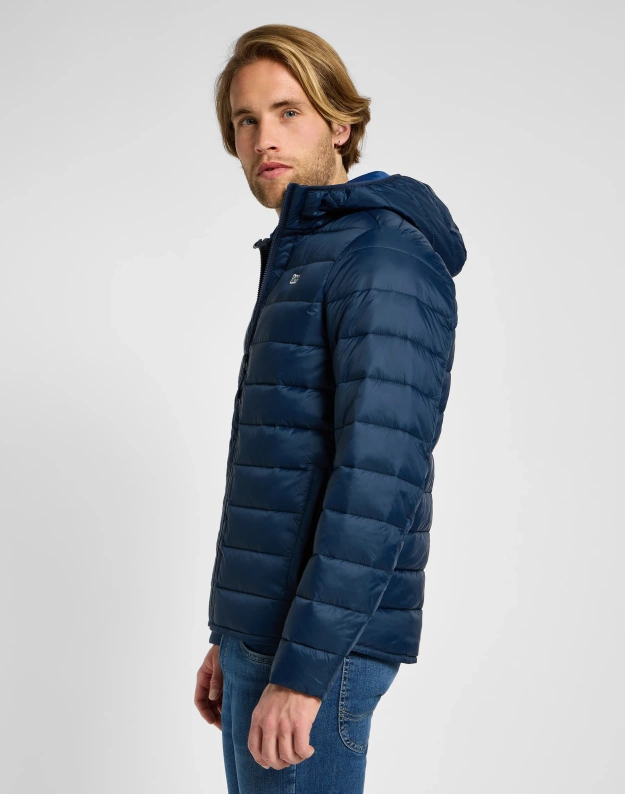 MESKA KURTKA  LEE LIGHT PUFFER JKT RIVET NAVY 112355676